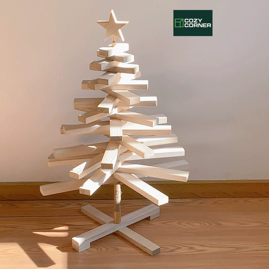 Handmade Wooden Christmas Tree Natural EcoXmasChristmasTree