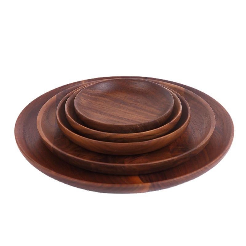 Stunning Walnut Wooden Serving Tray - Durable, Easy to Clean, and Portable for Home Decor and Kitchen Accessories, Perfect for Serving, Displaying, and Storing Food, Drinks