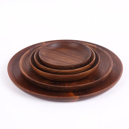 Stunning Walnut Wooden Serving Tray - Durable, Easy to Clean, and Portable for Home Decor and Kitchen Accessories, Perfect for Serving, Displaying, and Storing Food, Drinks