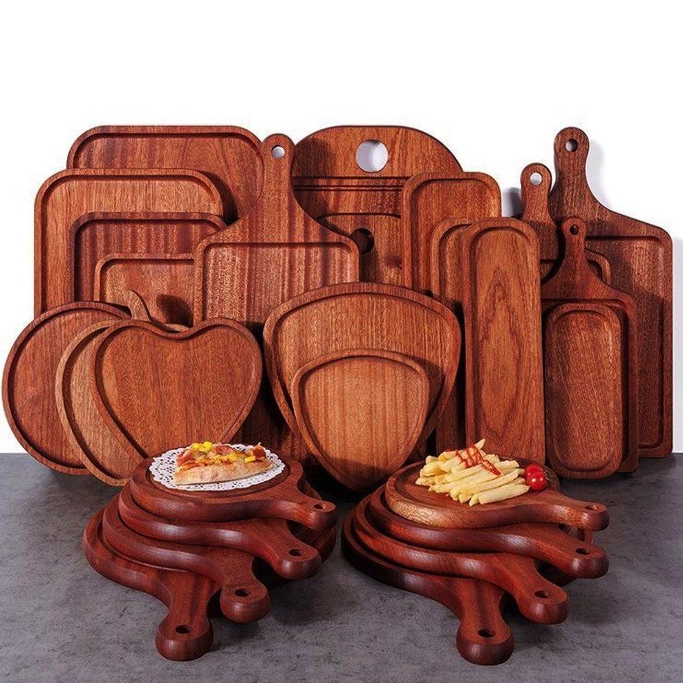 Acacia Wood Cutting Board and Chopping Board with Handle for Meat, Pizza, Cheese Board, Vegetables, Bread, and Charcuterie