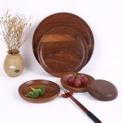 Stunning Walnut Wooden Serving Tray - Durable, Easy to Clean, and Portable for Home Decor and Kitchen Accessories, Perfect for Serving, Displaying, and Storing Food, Drinks