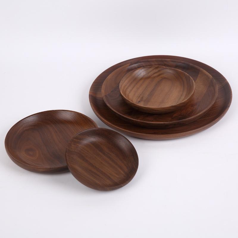 Stunning Walnut Wooden Serving Tray - Durable, Easy to Clean, and Portable for Home Decor and Kitchen Accessories, Perfect for Serving, Displaying, and Storing Food, Drinks