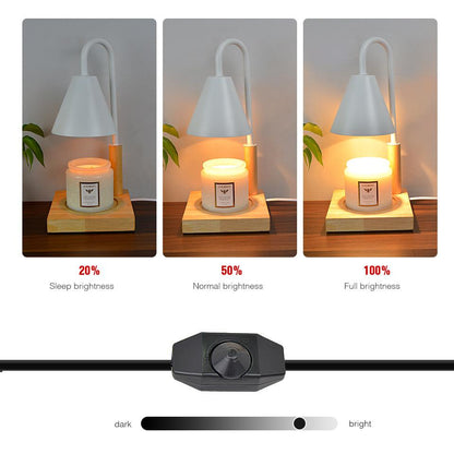 Candle Warmer Lamp with Timer, Compatible with Jar Candles, Metal Top Dimmable Candle Warmer