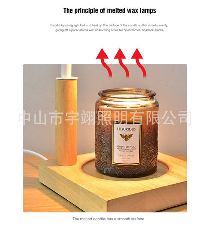 Candle Warmer Lamp with Timer, Compatible with Jar Candles, Metal Top Dimmable Candle Warmer